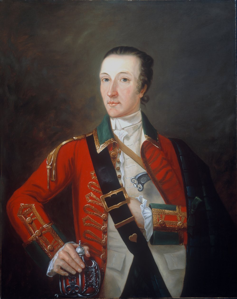 Kaptein James Gorry, 87th Regiment of Foot, eller Highland Volunteers, 1760 av English School