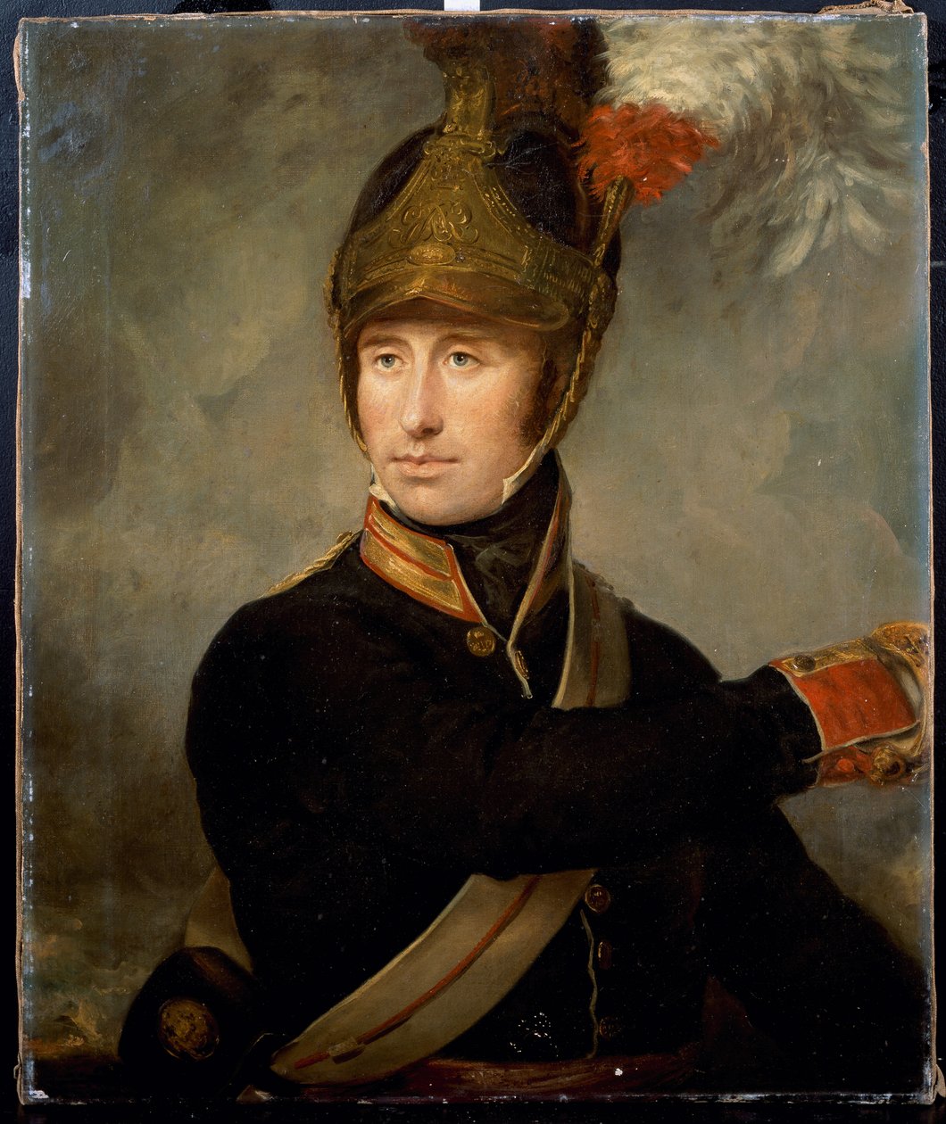 Kaptein William Tyrwhitt Drake, Royal Horse Guards, ca. 1815 av English School