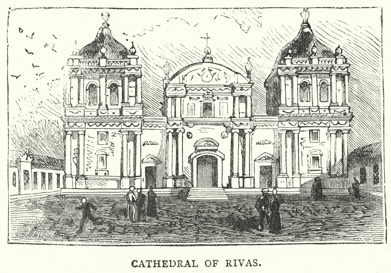 Katedralen ved Rivas (gravering) av English School