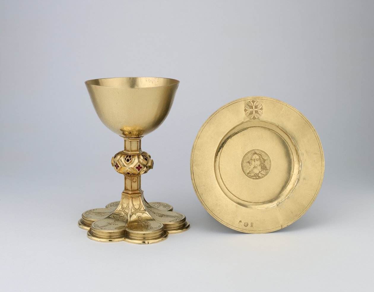 Kalk og paten, 1507-08 (gull med emalje) av English School