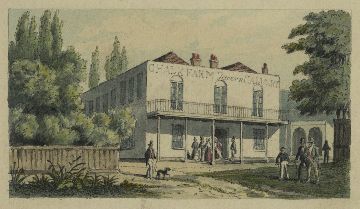 Chalk Farm, St Pancras, ca. 1850 av English School