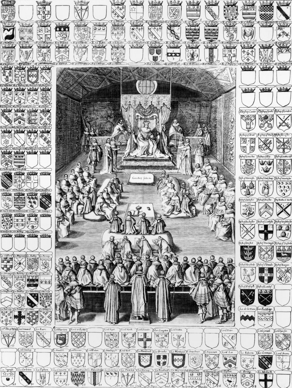 Charles I (1600-49) i House of Lords av English School