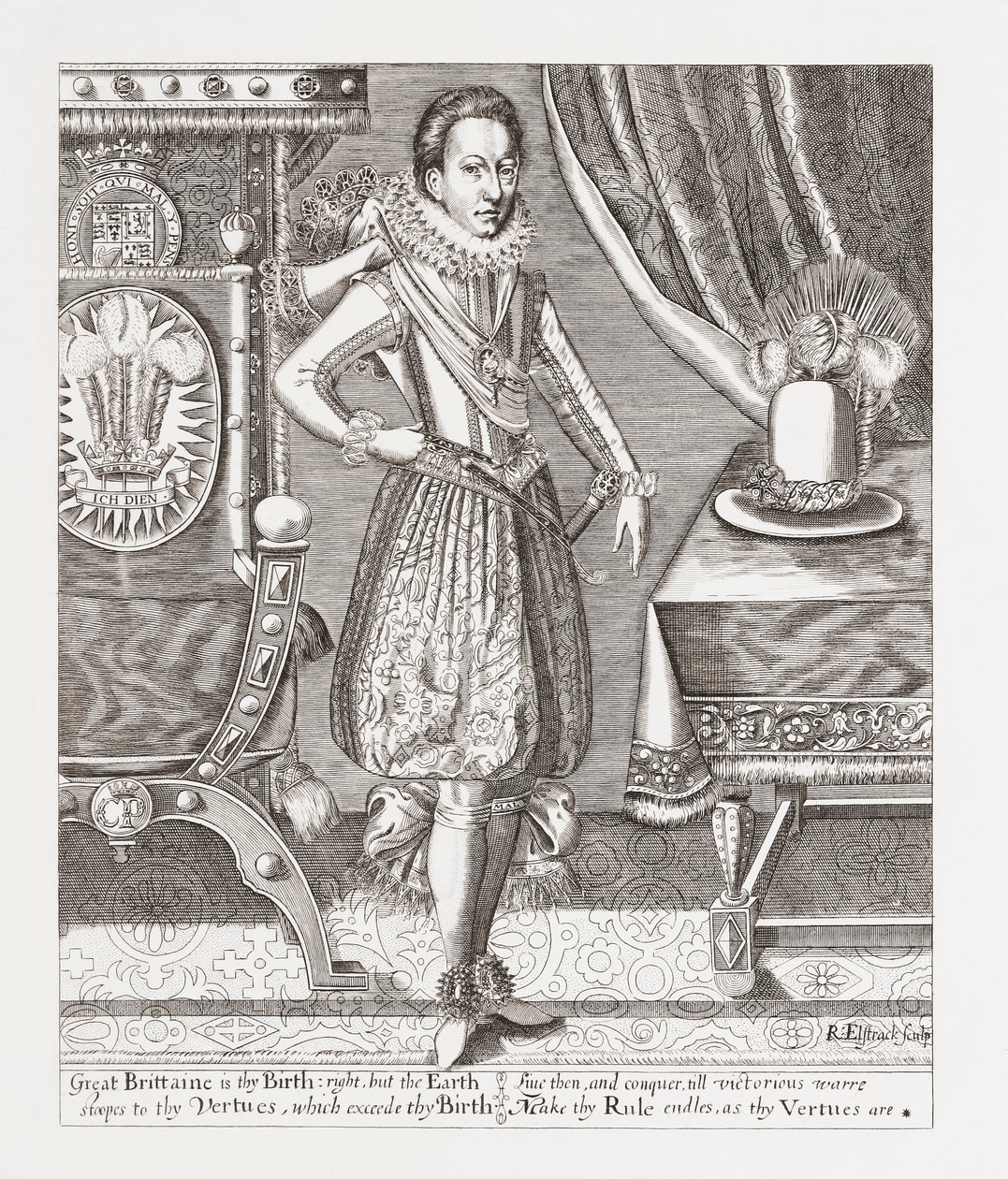 Charles I, King of England, Skottland, Irland, fra Woodburn