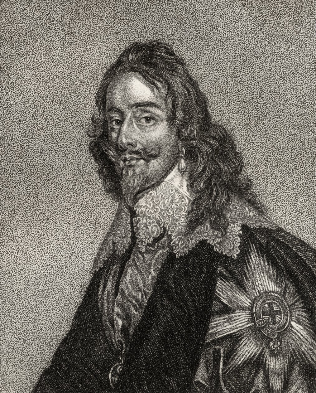 Charles I, gravert av Bocquet, fra 