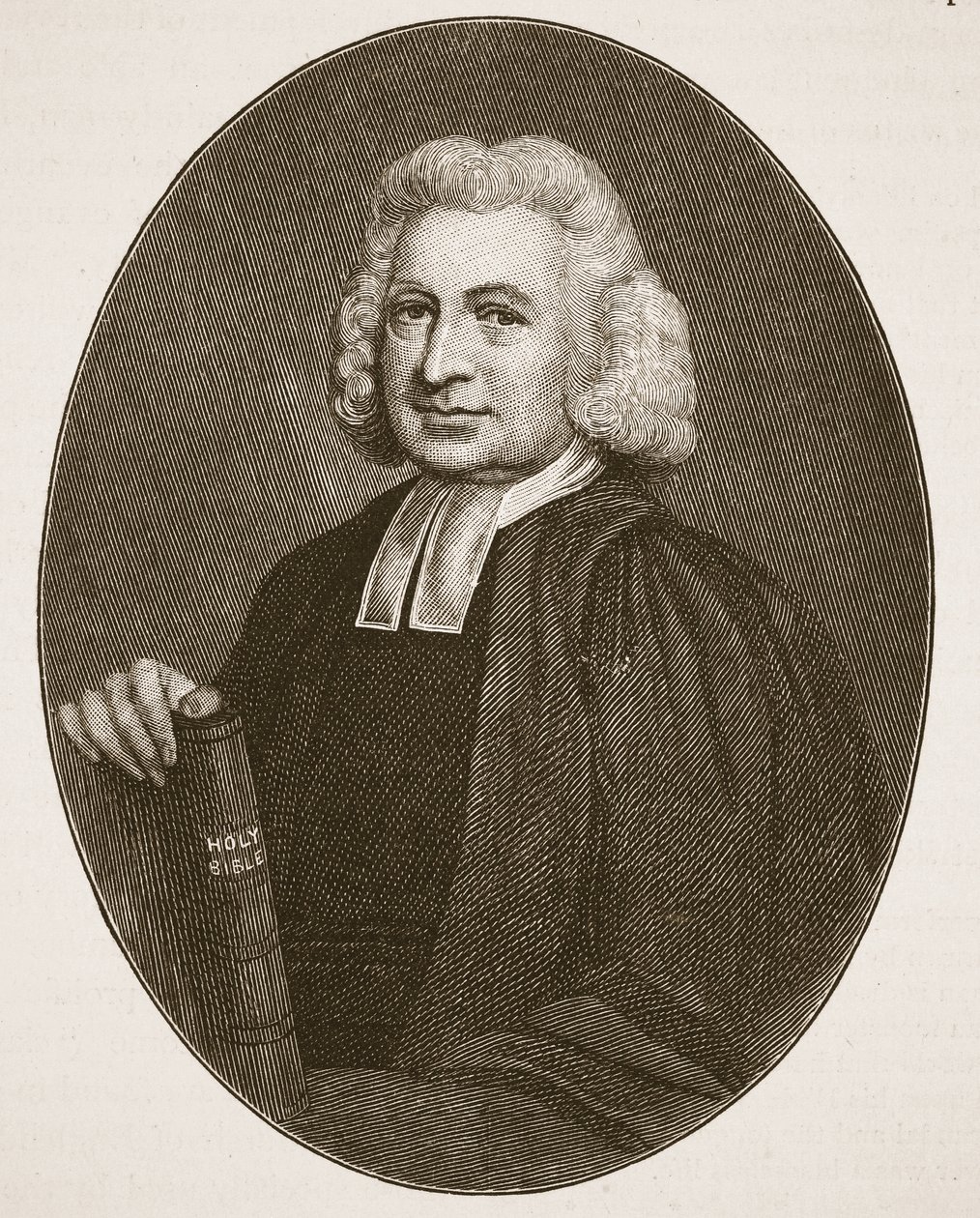 Charles Wesley, illustrasjon fra The Church of England: A History for the People av H.D.M. Spence-Jones, pub. ca. 1910 (sepia-bilde) av English School
