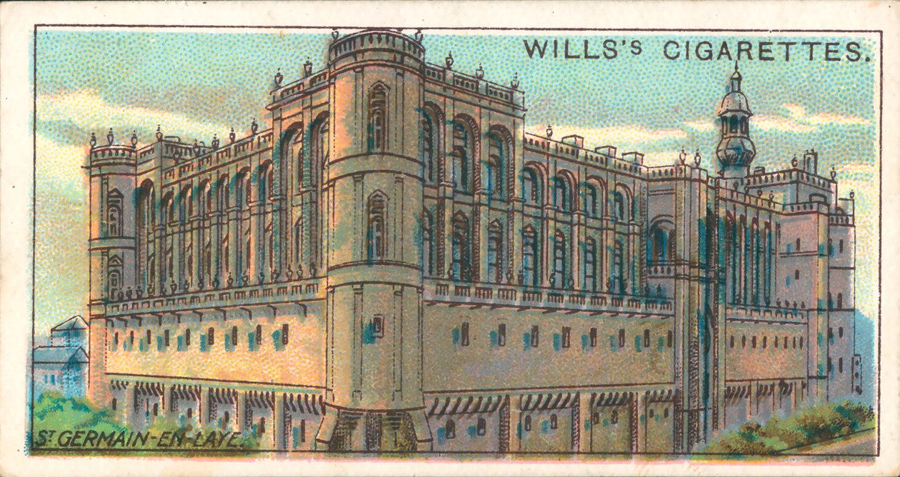 Chateau, St Germain en Laye (farge litho) av English School