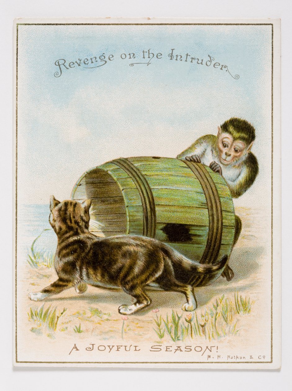Julekort, ca. 1885-95 (trykt kort) av English School