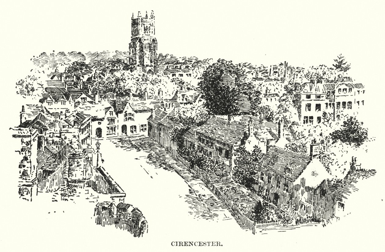 Cirencester (lito) av English School