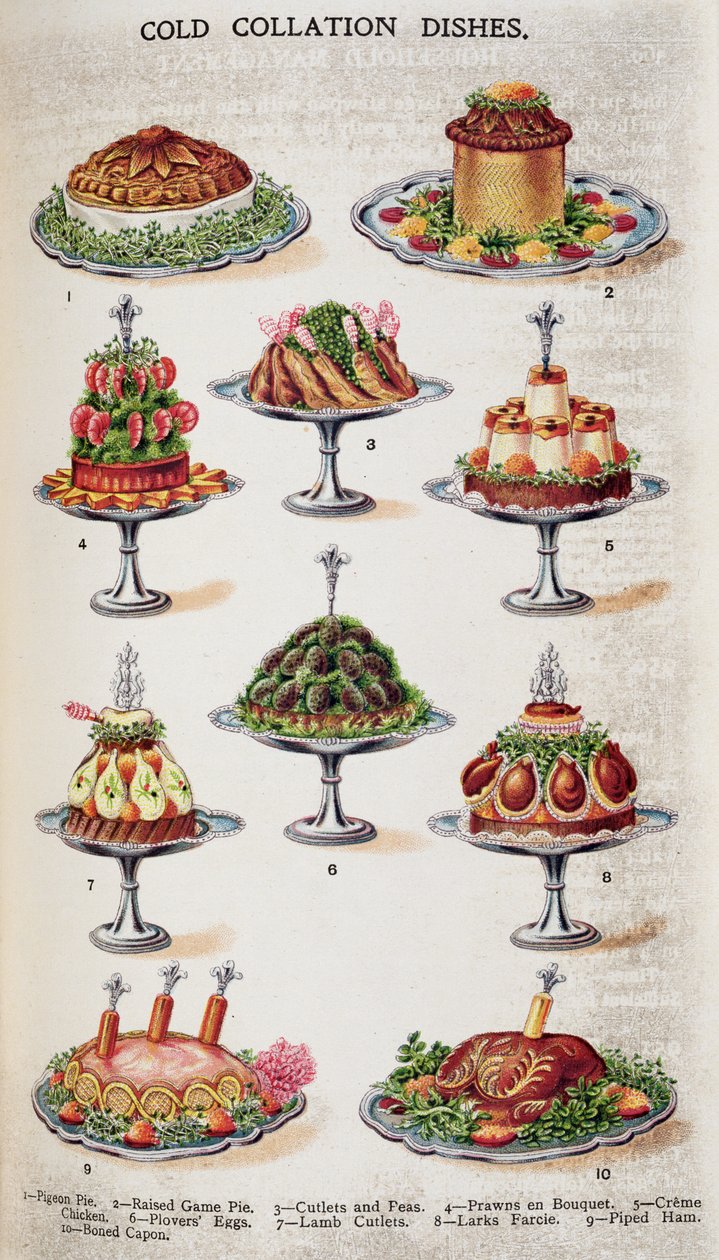 Cold Collation Dishes, fra 