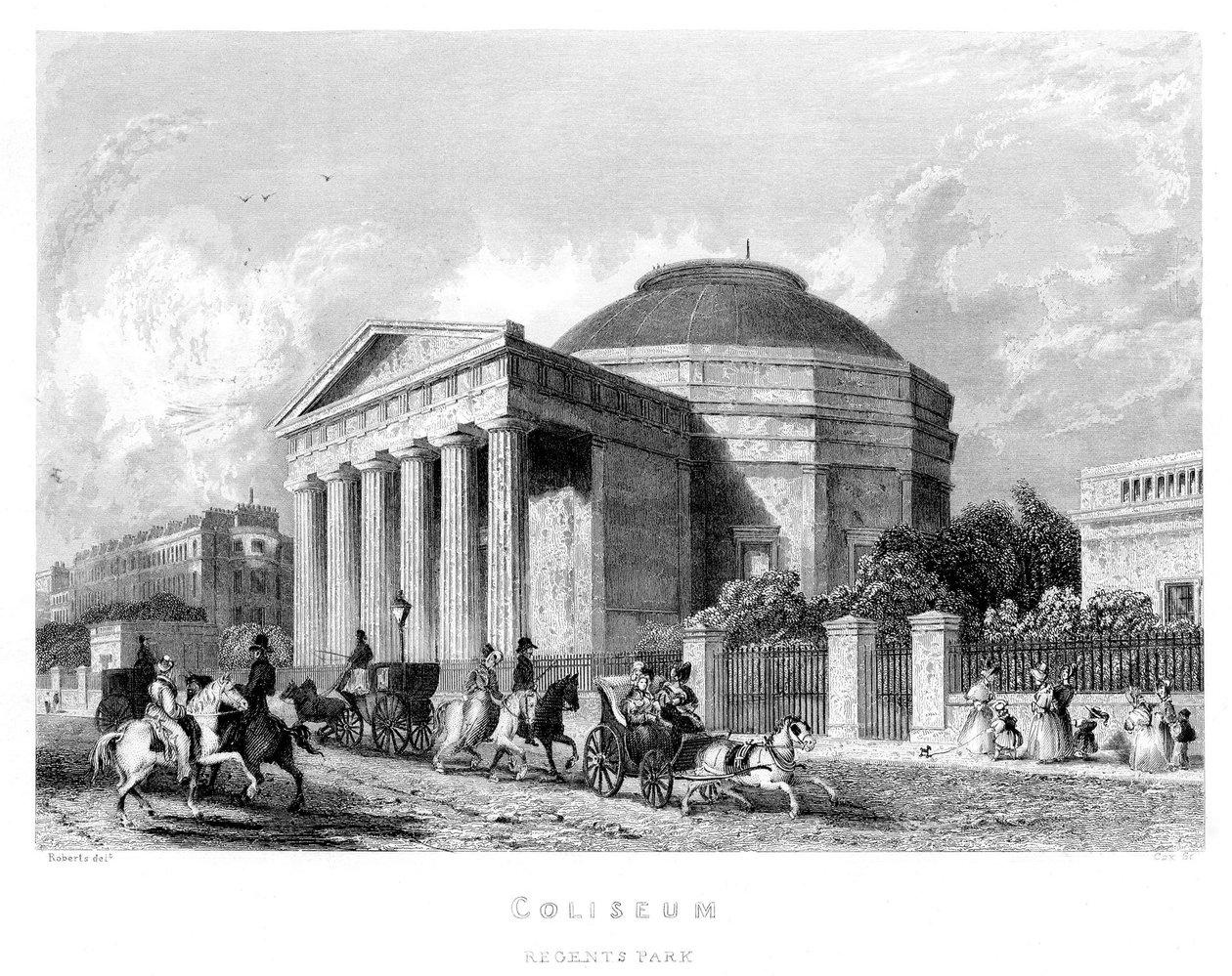 Colosseum, Regents Park, 1837 av English School