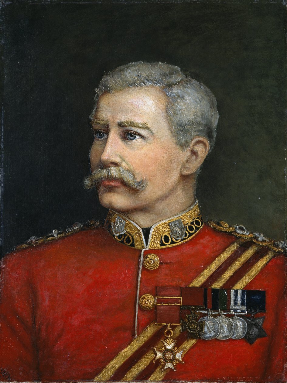 Oberst Hugh Shaw VC CB, Royal Irish Regiment, 1885 av English School