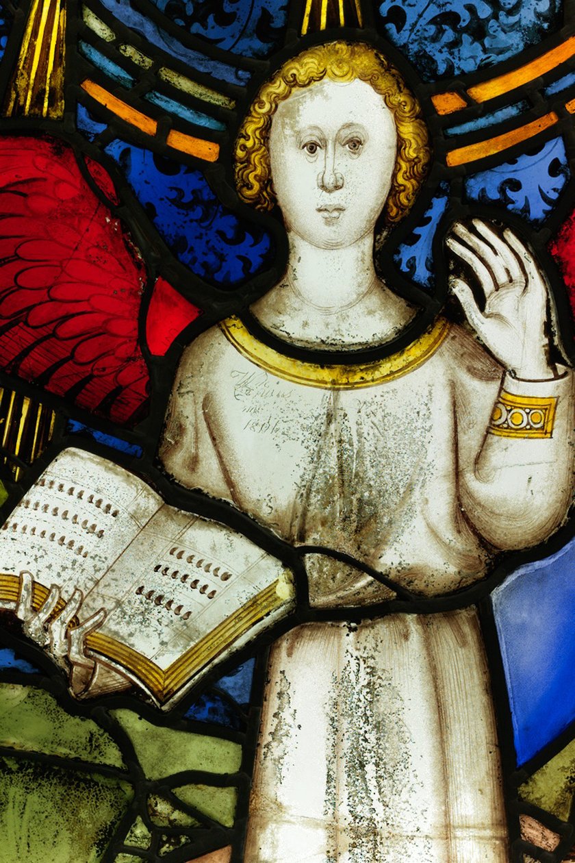 Bevart panel fra Great East Window på York Minster: 