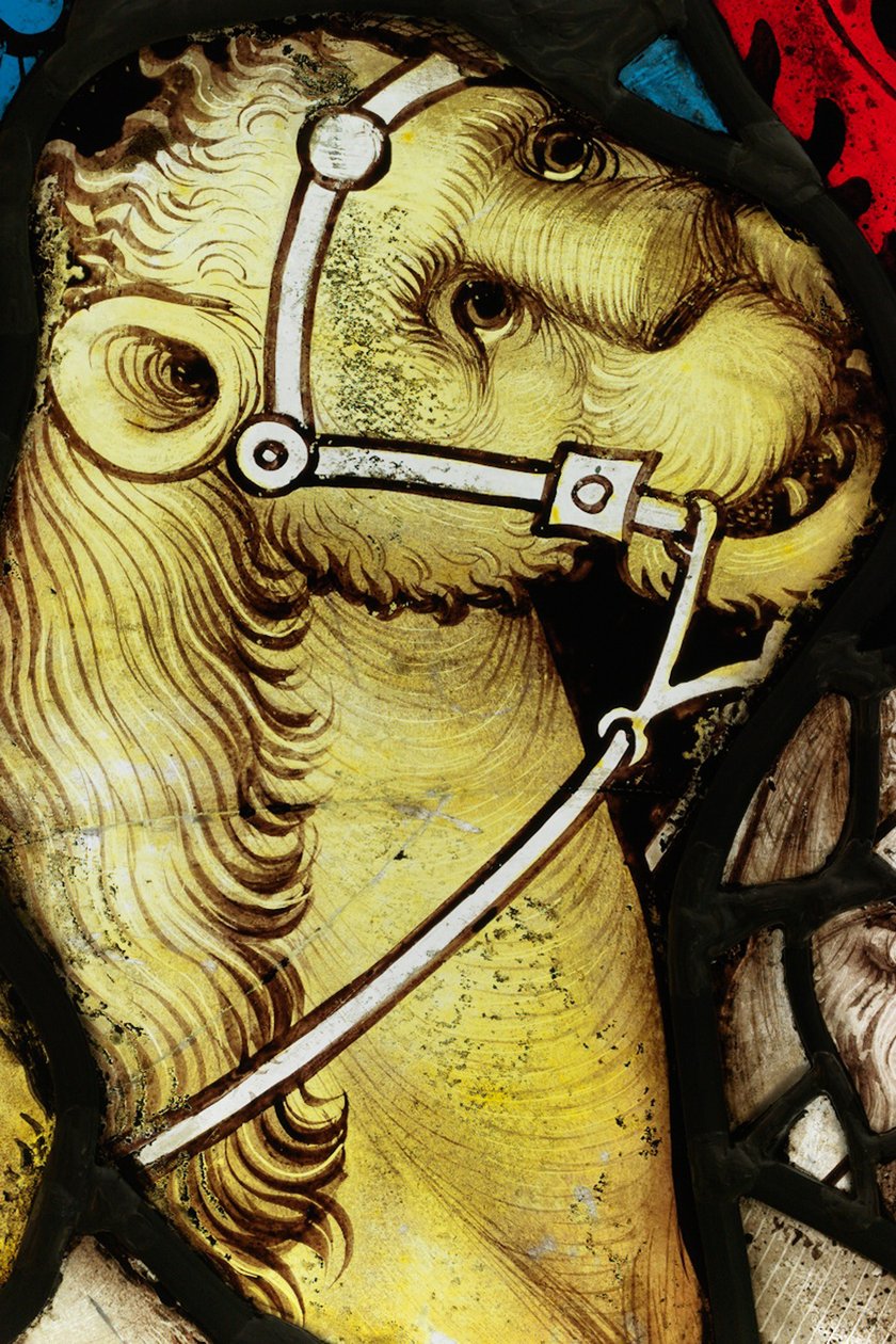 Bevart seksjon fra Great East Window ved York Minster: 