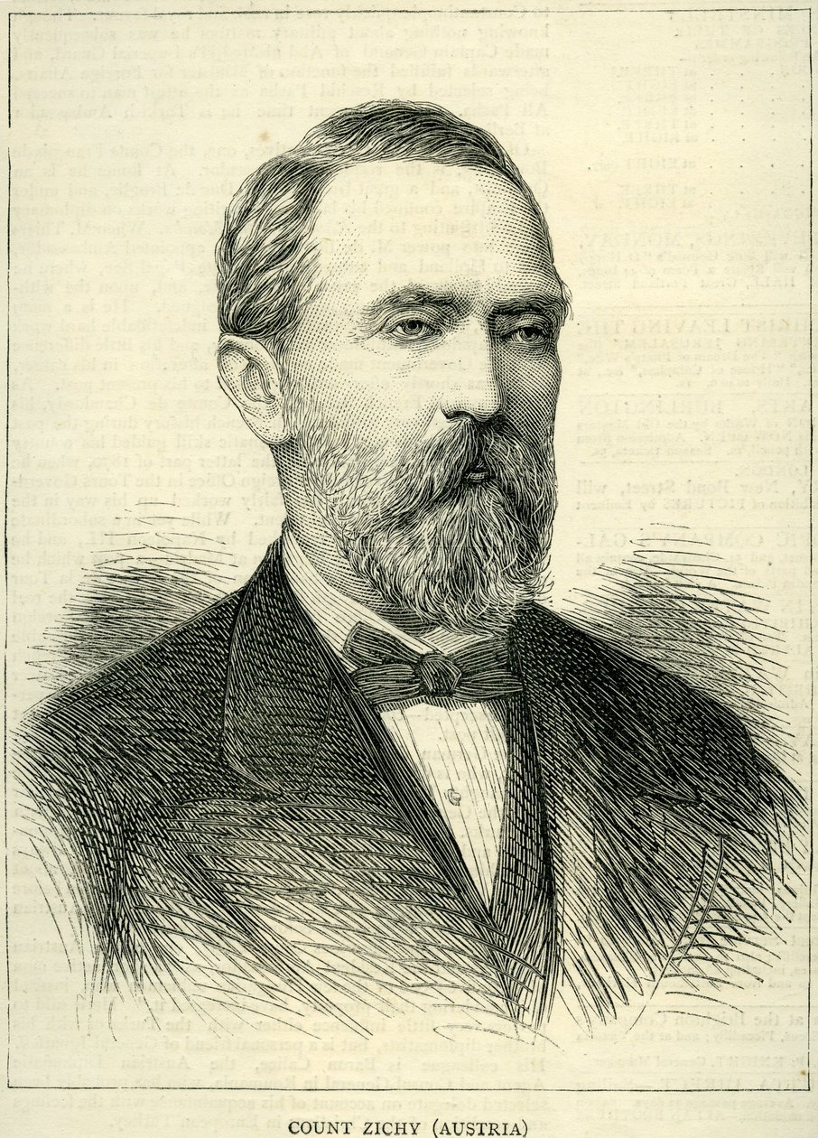 Grev Zichy fra The Graphic 1877 av English School