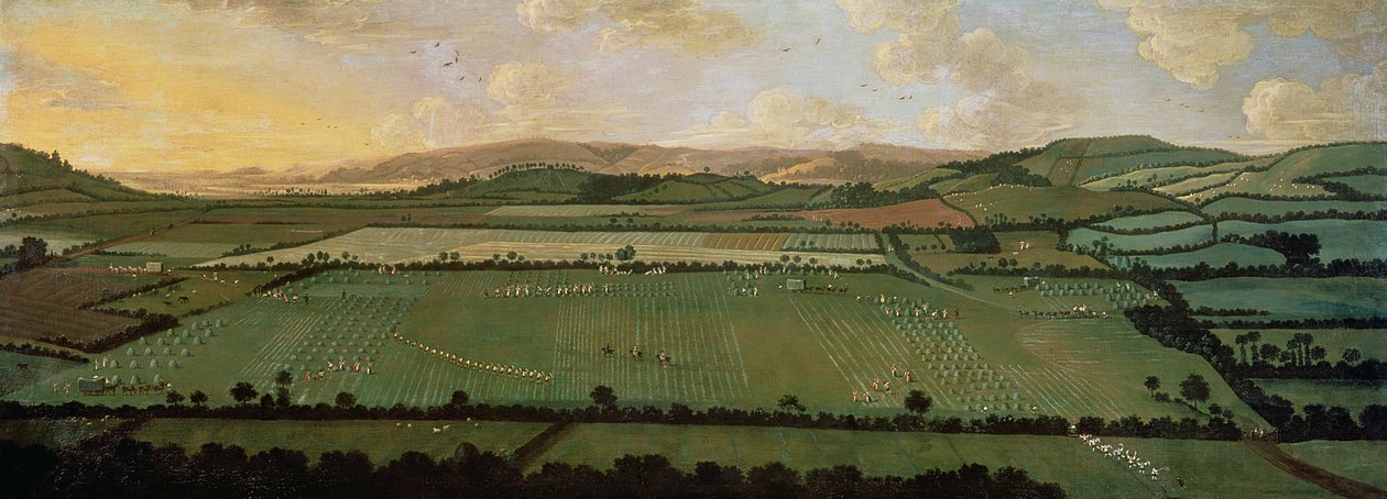 Country Round Dixton Manor, ca. 1725 av English School