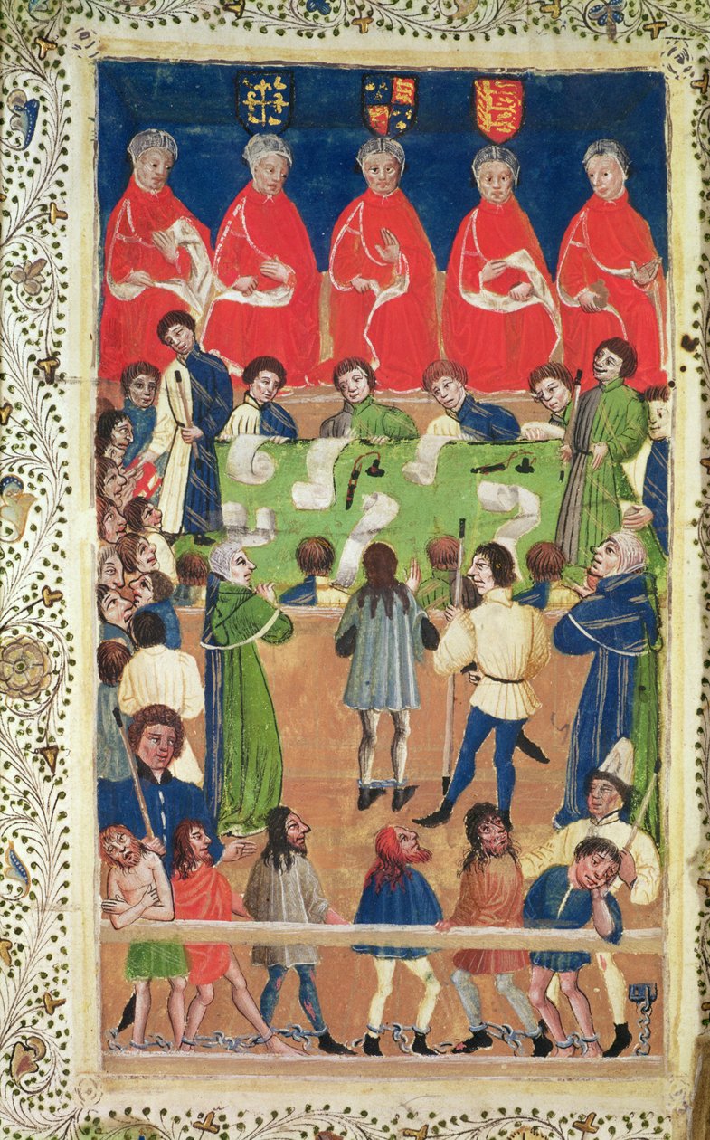Court of Kings Bench, Westminster Hall, ca. 1460 av English School