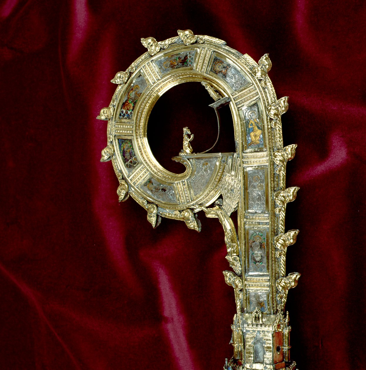 Crook of the Crozier of William of Wykeham (ca. 1320-1404): Paul-side (forgylt sølv) (detalj) (se 205100-32) av English School