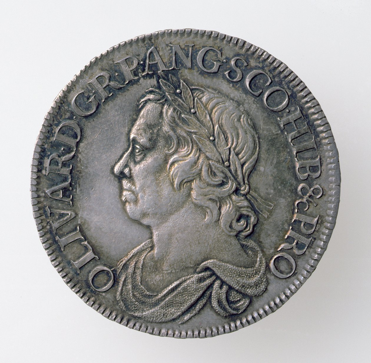 Oliver Cromwells krone (1599-1658), London Mint, 1658 (forside) (sølv) (for bakside se 168062) av English School
