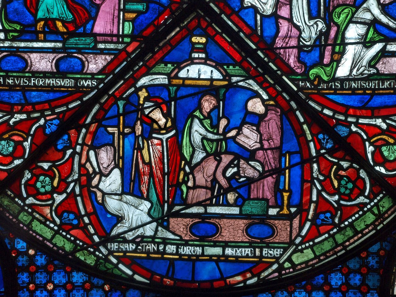 Cure of the Daughters of Godbald of Boxley, tidlig på 1200-tallet av English School