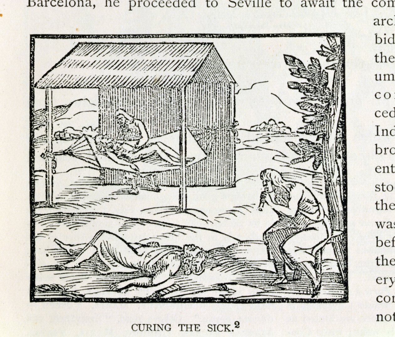 Curing the Sick, Natives of Hispaniola, fra 