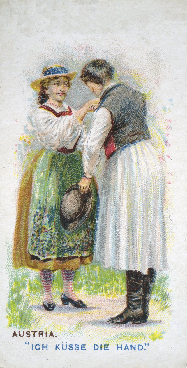 Vanlig hilsen i Østerrike, 1907 av English School