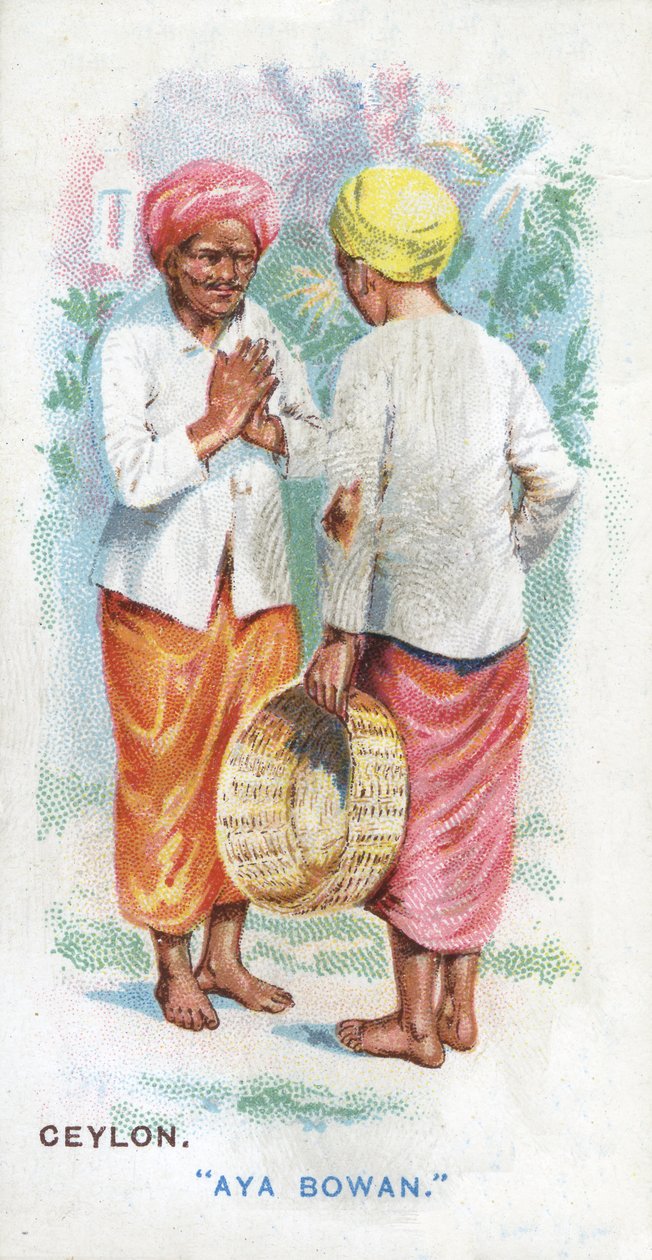 Vanlig hilsen på Ceylon, 1907 av English School