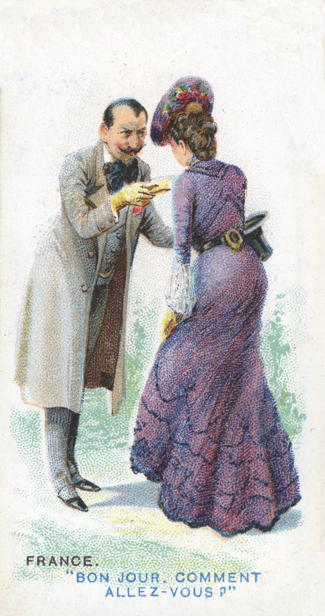 Vanlig hilsen i Frankrike, 1907 av English School