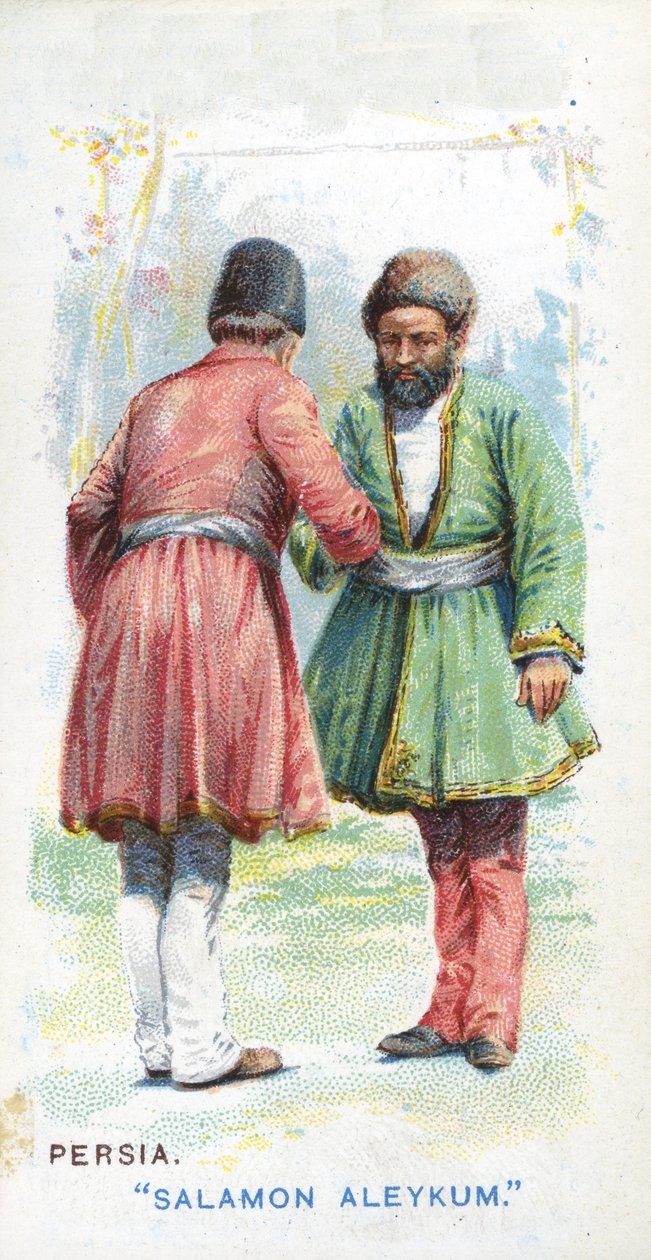 Vanlig hilsen i Persia, 1907 av English School