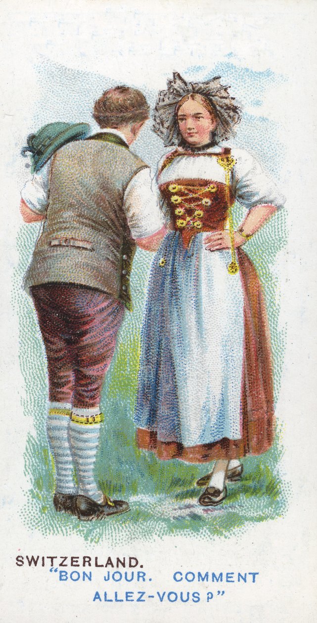 Vanlig hilsen i Sveits, 1907 av English School