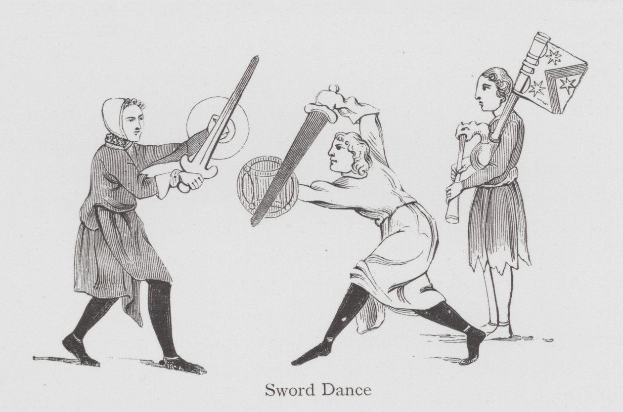 Dans: Sverddans (litho) av English School