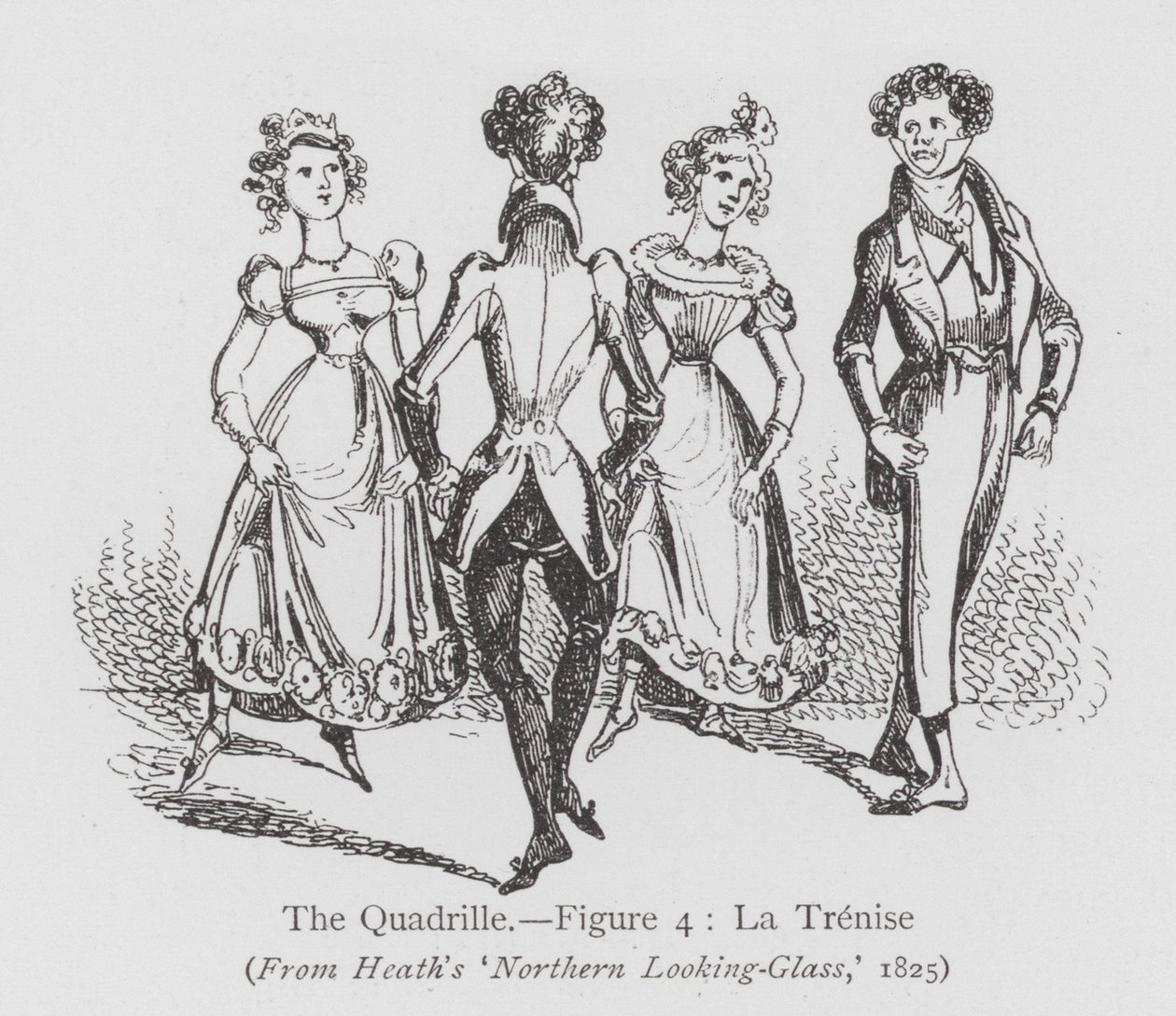 Dans: The Quadrille, figur 4, La Trenise (litho) av English School