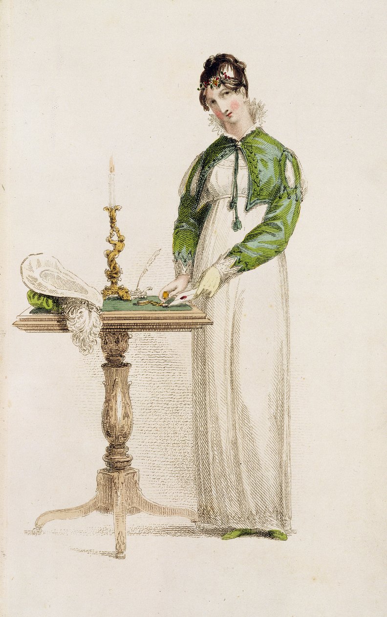 Dagskjole, motetallerken fra Ackermanns Kunstdepot av English School