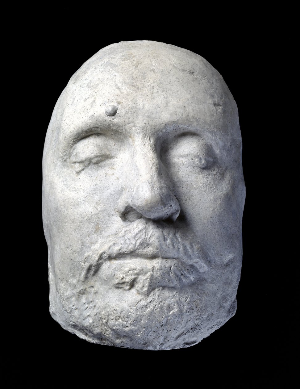 Oliver Cromwells dødsmaske, 1658 (gips) av English School