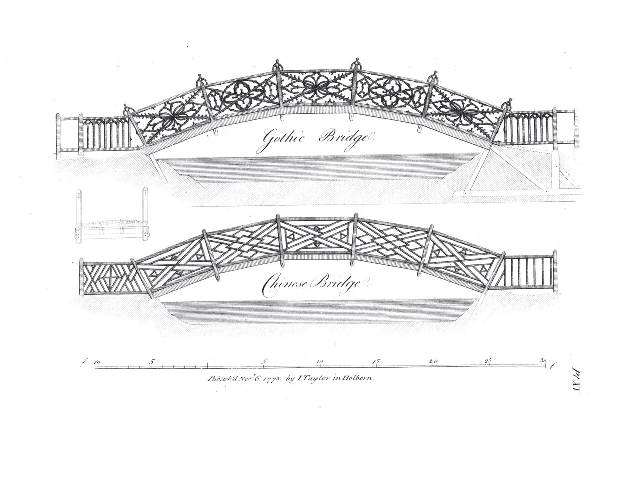 Design for hagebroer, utgitt 1773 av English School