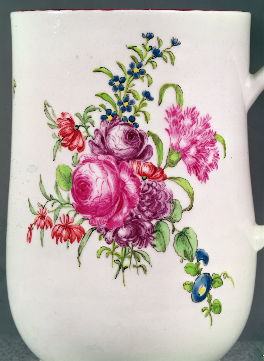 Detalj av Longton Hall Trembly Rose krusdekorasjon, ca. 1755 (porselen) av English School