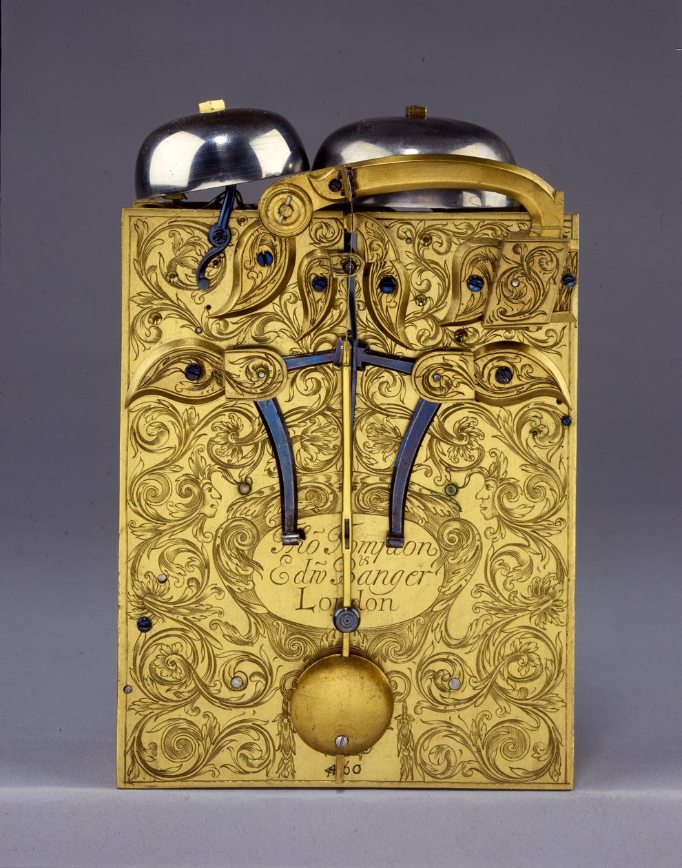 Detalj av The Barnard Tompion, Tompion and Banger, London, nr. 460, slående brakettklokke, ca. 1708 av English School