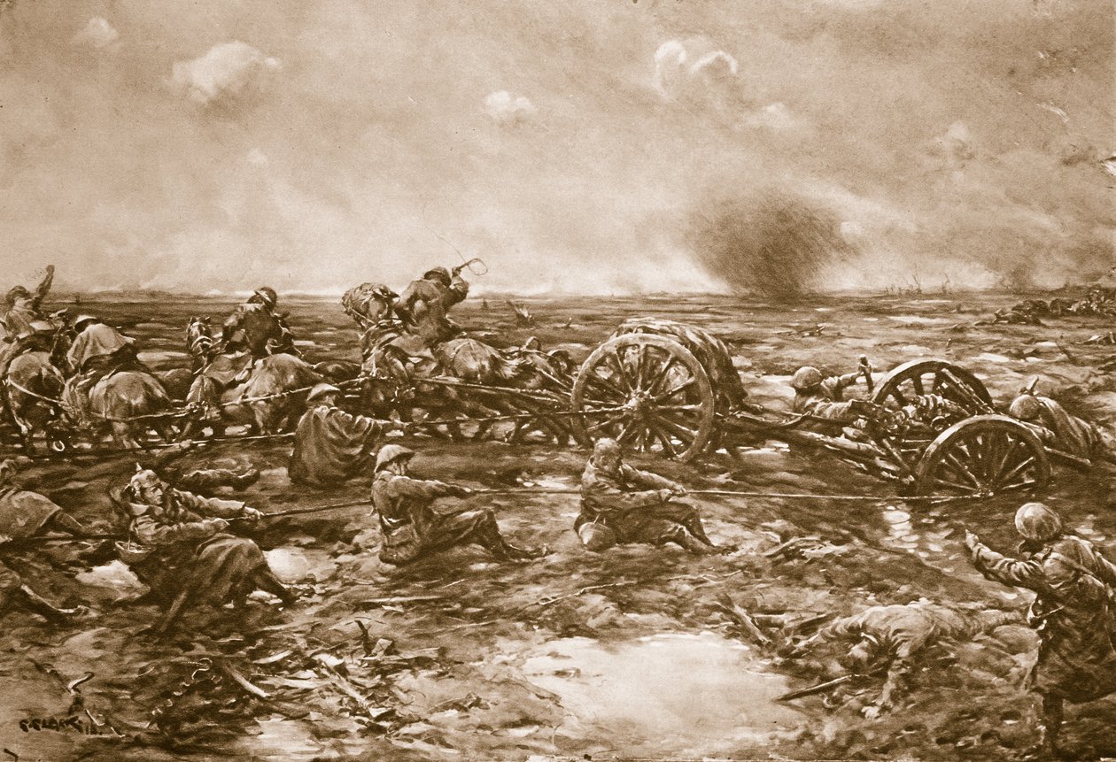 Vanskeligheter ved våpentransport, 1914-19 av English School