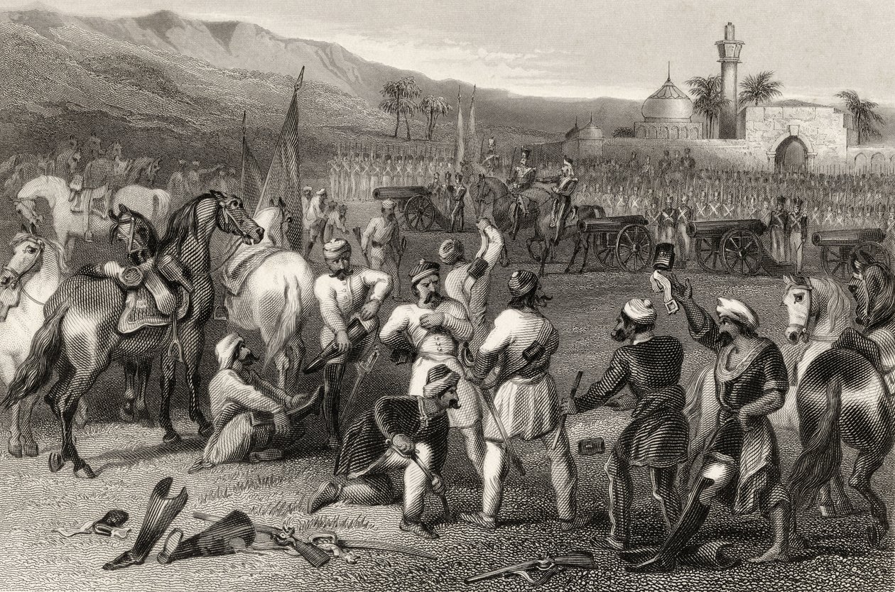 Avvæpning av det 11. irregulære kavaleri ved Berhampore i 1857, fra 