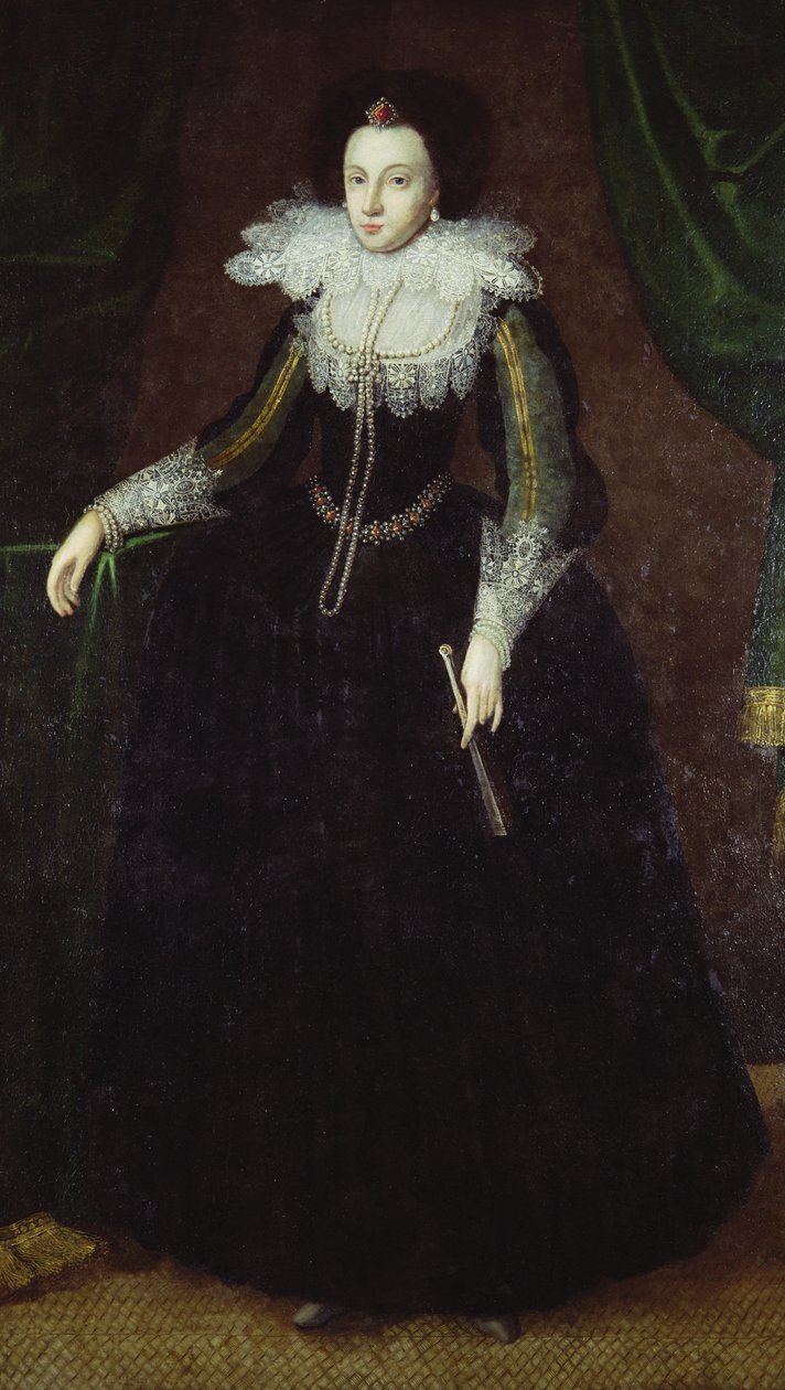 Dorothy Huddleston (nee Dormer), ca. 1610-15 av English School