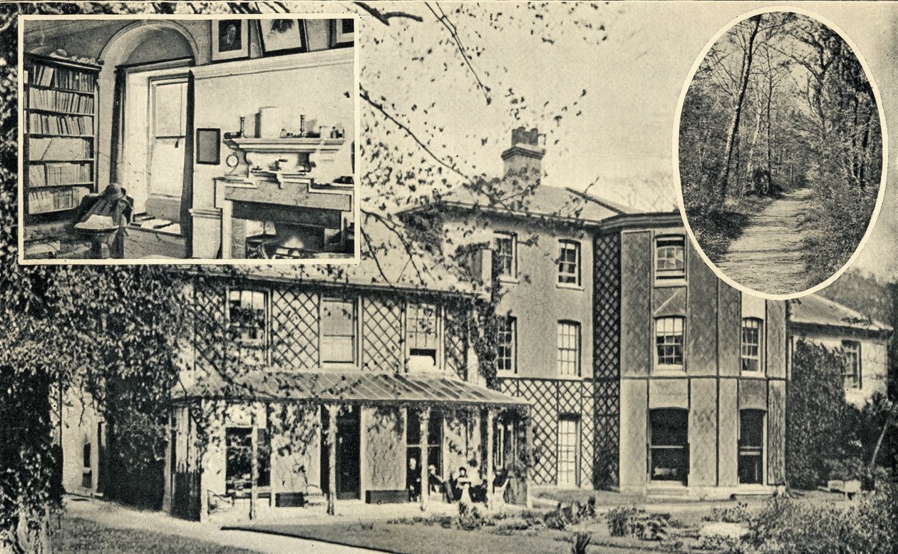 Down House, Downe, hjemmet til Charles Darwin (1809-82) fra 1842 av English School