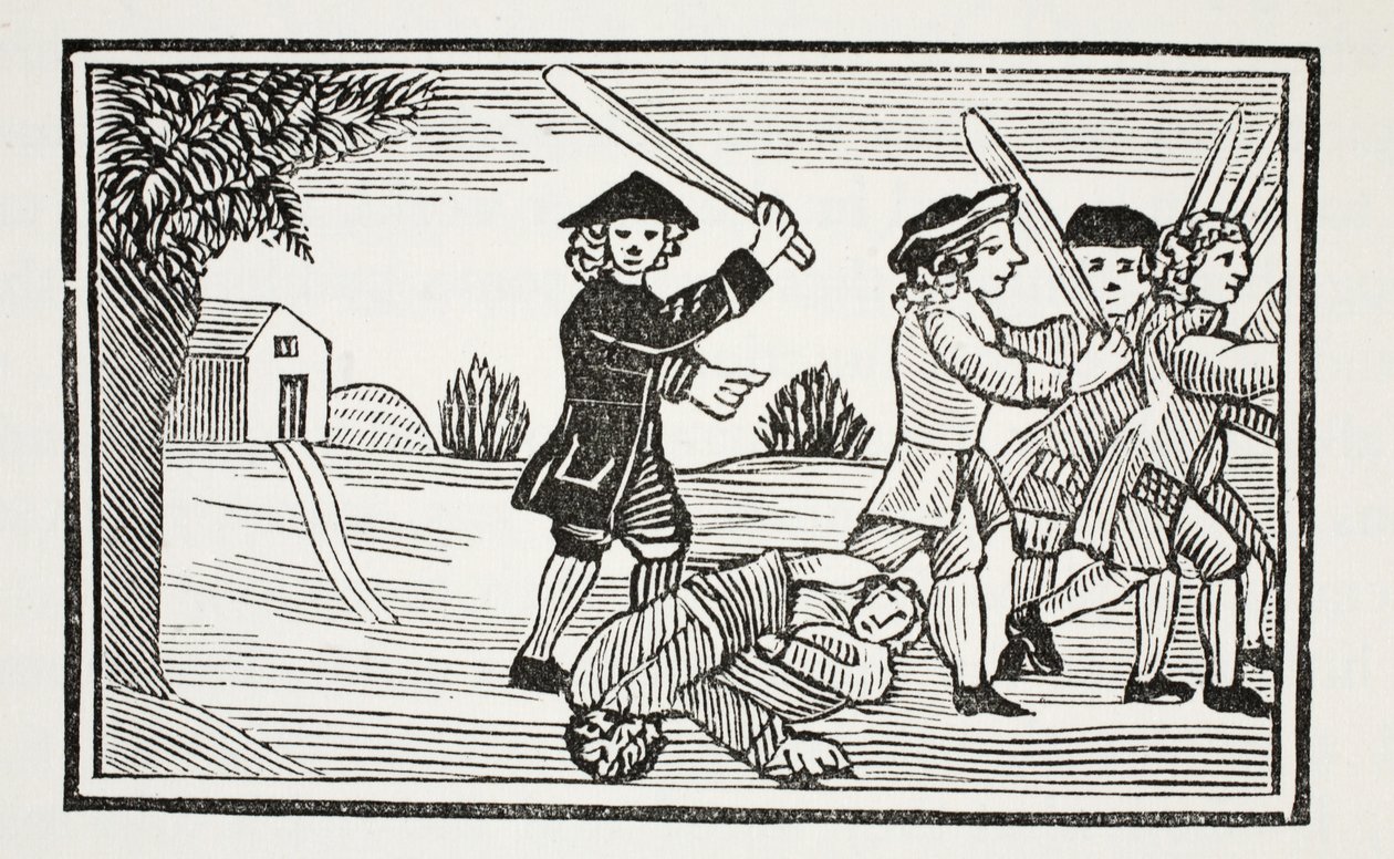 Dr Faustus triks på tjue studenter, illustrasjon fra Chap-books of the Eighteenth Century av John Ashton, pub. 1882 av English School