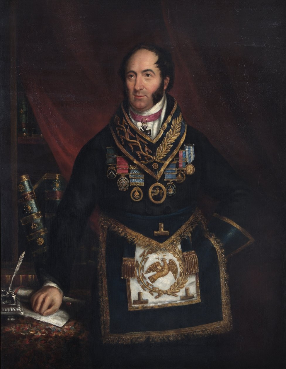 Dr Robert Thomas Crucefix, 1837 av English School