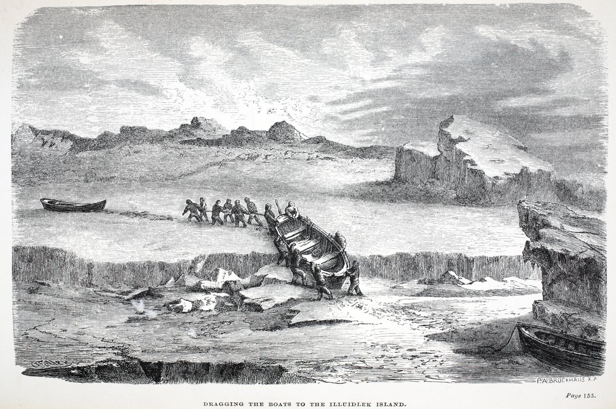 Dra båtene til Illuidlek Island, pub. London 1886 av English School