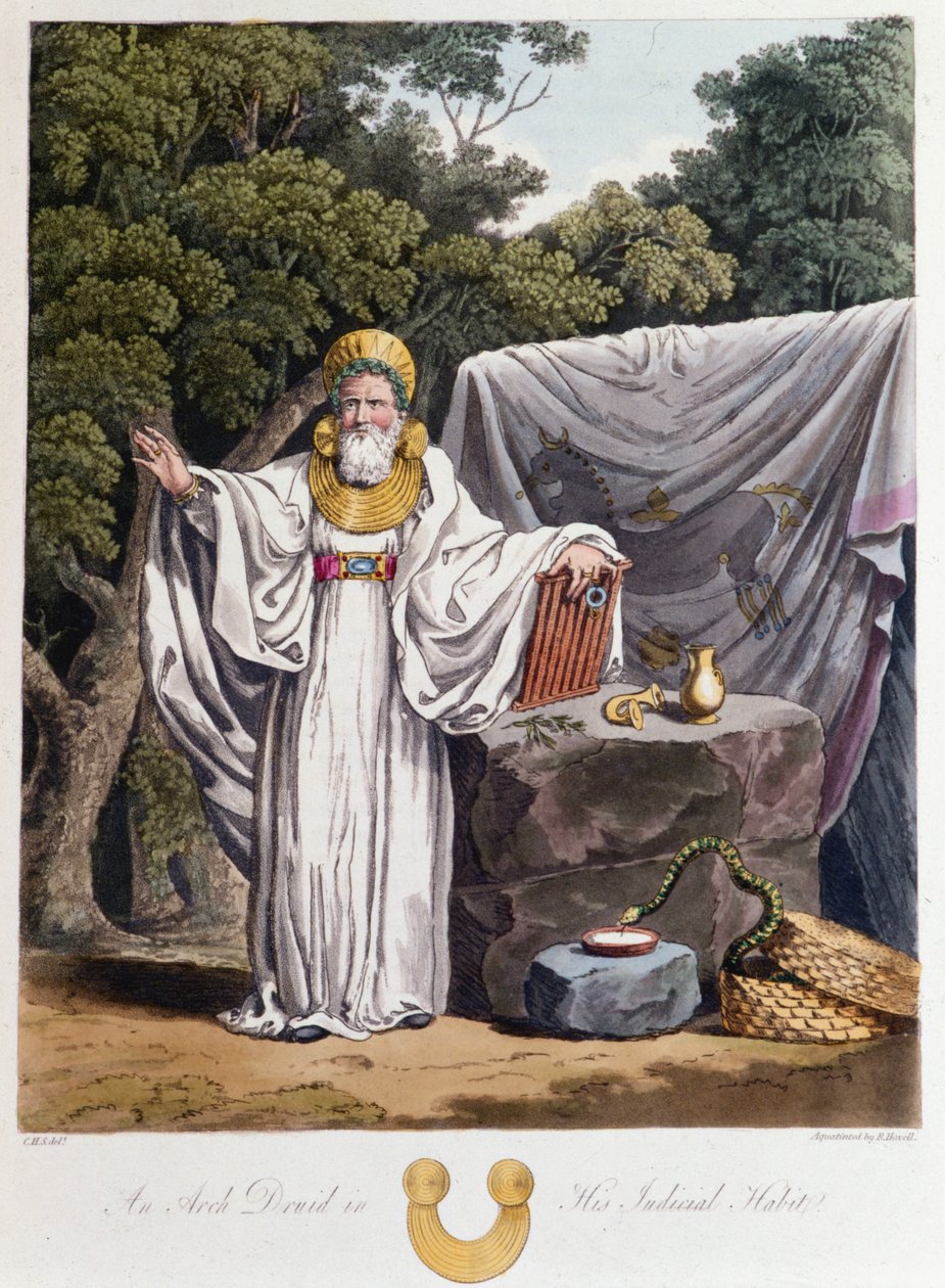 Druid - i "" keltere og gotere, skikker til innbyggerne på de britiske øyer på begynnelsen av 600-tallet og gotiske nasjoner på vestkysten av Østersjøen", av S.R. Meyrick og Ch. Smith av English School