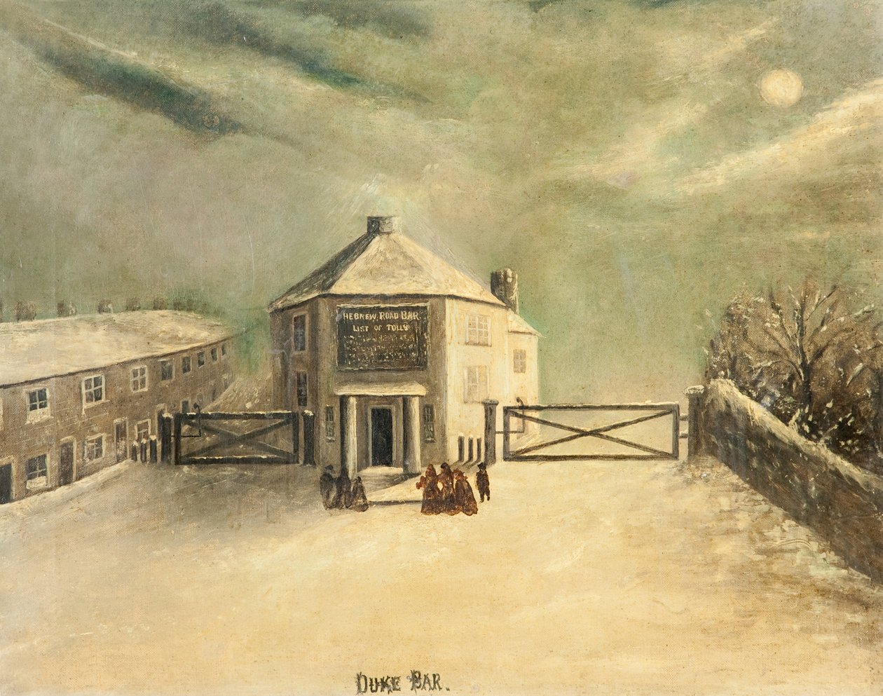 Duke Bar, Burnley, ca. 1850 av English School
