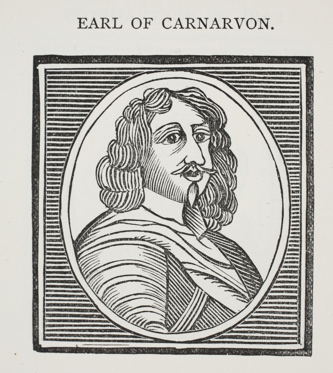 Earl of Carnarvon, illustrasjon fra Chap-books of the Eighteenth Century av John Ashton, pub. 1882 av English School