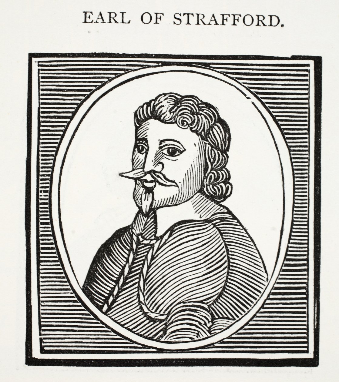 Earl of Strafford, illustrasjon fra Chap-books of the Eighteenth Century av John Ashton, pub. 1882 av English School