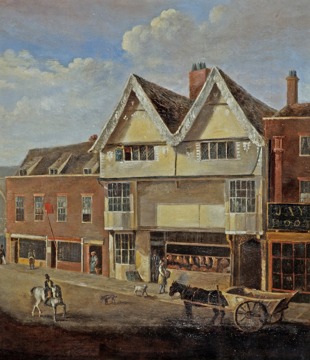 Eastgate Street Gloucester, ca. 1830 av English School