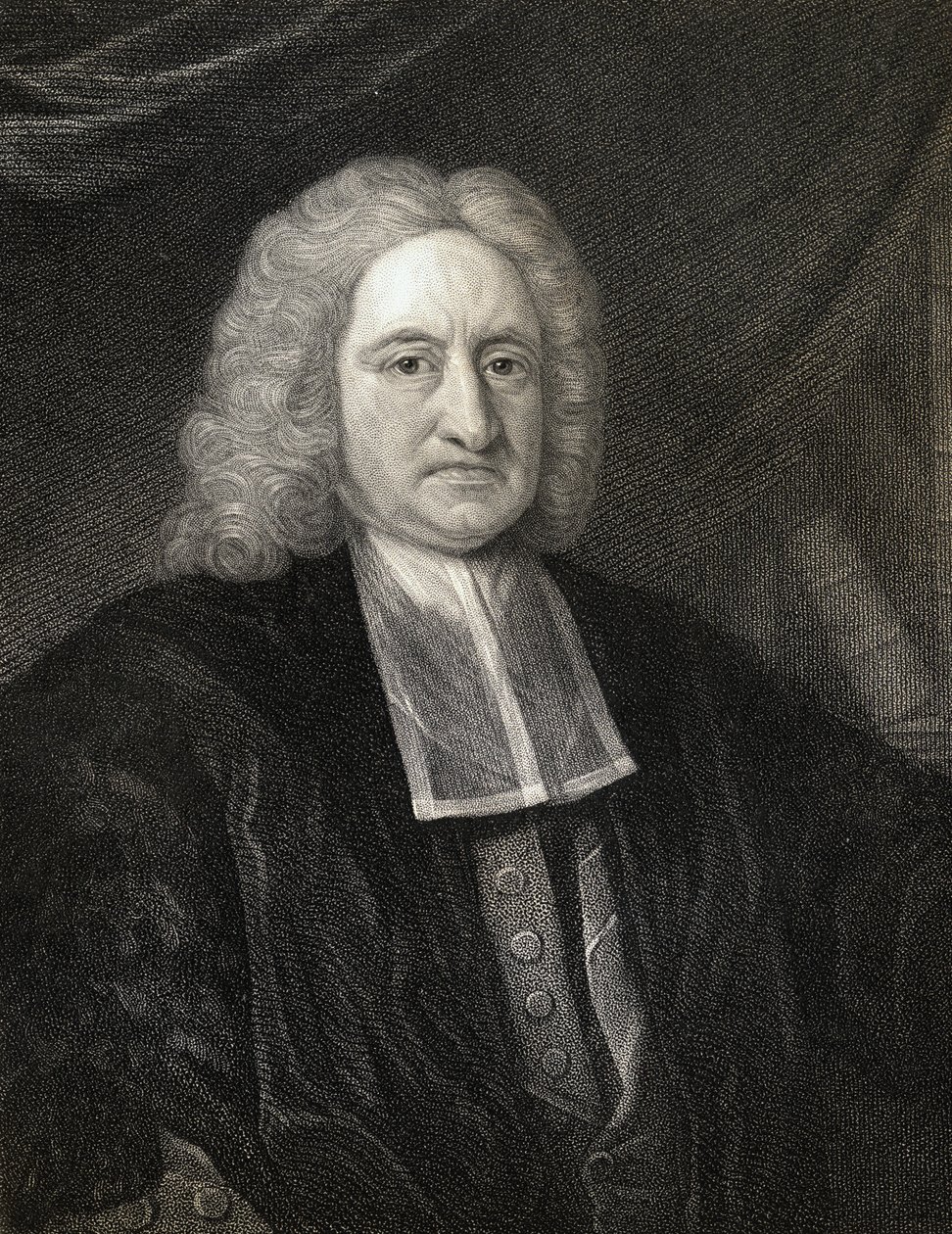 Edmond Halley (1656-1742) fra Gallery of Portraits, utgitt i 1833 av English School