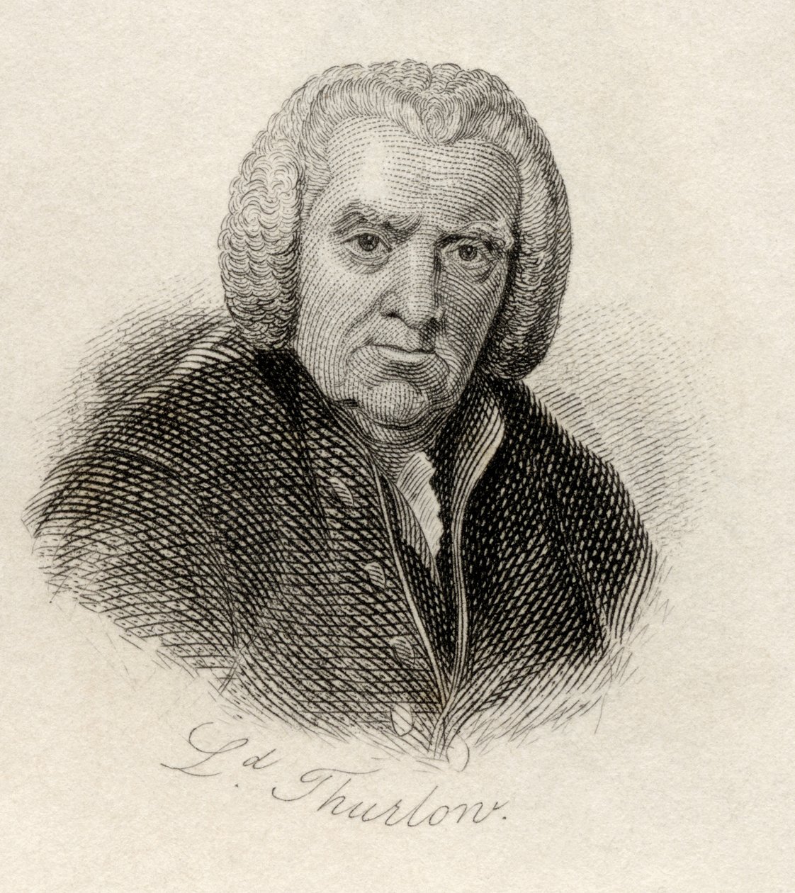 Edward Thurlow, fra 'Crabb's Historical Dictionary', utgitt 1825 av English School